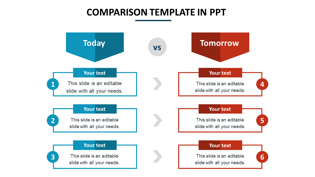 comparison template in ppt